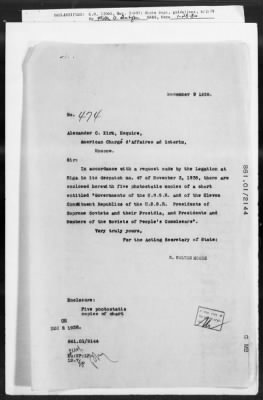 Government: Recognition, Constitution, Citizenship, Political Rights, Territories, Civil Service, Foreign Agents, Flag, Passports And Visas > 861.01/1991-861.01B/20