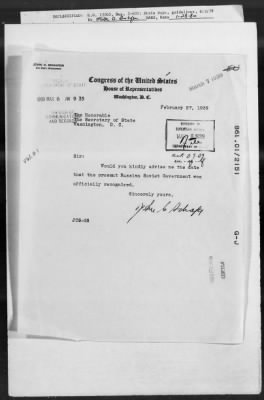 Government: Recognition, Constitution, Citizenship, Political Rights, Territories, Civil Service, Foreign Agents, Flag, Passports And Visas > 861.01/1991-861.01B/20