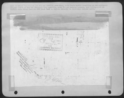 Consolidated > Here is one of the reasons for the low fatality rate among Uncle Sam's battle casualities on the continent. Douglas C-47's of the Air Transport Wing operating under the Air Service Command, take refrigerated GI-donated whole blood from the ETO Blook