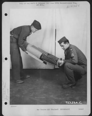 Consolidated > Men Assemble An M-26 Parachute Flare At A 379Th Bomb Group Base In England.  18 December 1943.