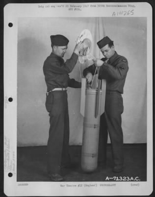 Thumbnail for Consolidated > Men Assemble An M-26 Parachute Flare At A 379Th Bomb Group Base In England.  18 December 1943.