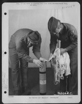 Thumbnail for Consolidated > Men Assemble An M-26 Parachute Flare At A 379Th Bomb Group Base In England.  18 December 1943.