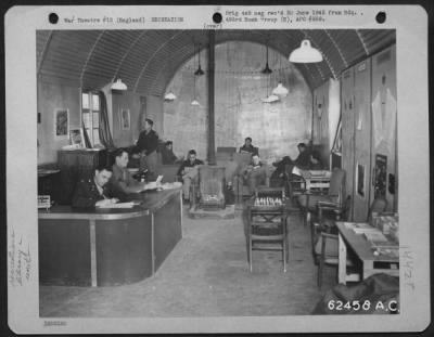 Thumbnail for Consolidated > Library For Combat Crews Of The 493Rd Bomb Group.  England, 6 November 1944.