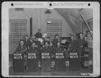 Thumbnail for Consolidated > The 401St Bomb Group Orchestra, Nicknamed 'Bomb Beats' Plays At An 8Th Air Force Base In England, 13 January 1945.