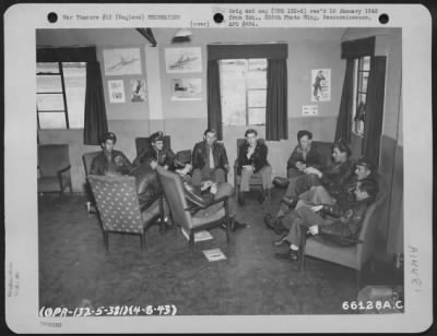 Consolidated > Officers' Lounge Of The 381St Bomb Group At 8Th Air Force Station 167, England, 4 August 1943.