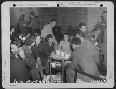 Thumbnail for Consolidated > Gis Of The 381St Bomb Group And Their Guests Forget The Cares Of The Day As They Relax At The Aero Club Dance On 6 October 1943.  8Th Air Force Station 167, England.