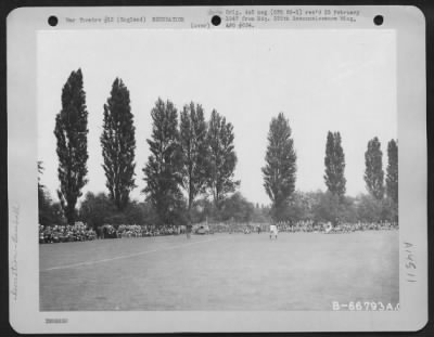 Thumbnail for Consolidated > The First American Baseball Game At Eton College, Buckingham County, England, 14 July 1944.