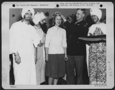 Consolidated > The Queen Of Hearts Is Crowned By A Member Of The 353Rd Fighter Group At A Valentine Party Sponsored By The American Red Cross In Ipswich, England.  February 1945.