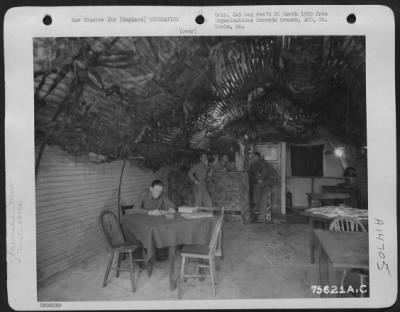 Thumbnail for Consolidated > Officers Of The 439Th Troop Carrier Group Relax In The Officers' Club At An Air Base Somewhere In England.  17 July 1944.