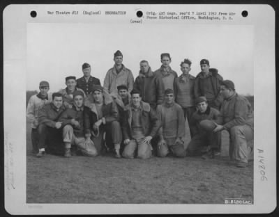 Consolidated > Football Team Of The 752Nd Bomb Sq., 458Th Bomb Group At An 8Th Air Force Base Somewhere In England.  7 November 1944.