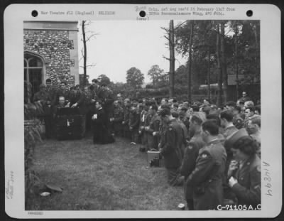 Consolidated > Outdoor Religious Services Of The 379Th Bomb Group In England On 11 August 1944.