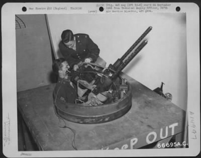 Thumbnail for Consolidated > Gunnery Instruction At 11Th Combat Crew Replacement Center, Aaf Station 112 In England.  10 December 1942.