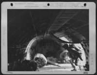 Thumbnail for Troops Of The 17Th Airborne Division Enter A Curtis C-46 At An Airfield Somewhere In England Prior To Landing Of Airborne Troops East Of The Rhine River In Germany.  Equipment To Be Sued In The Invasion Is Stored Inside The Plane.  This Is The First Time - Page 1