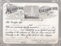 Thumbnail for David & Dorothy  Naranjo marriage cert.