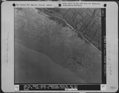 Thumbnail for Consolidated > Aerial View Of Underwater Obstacles At Manche, France.