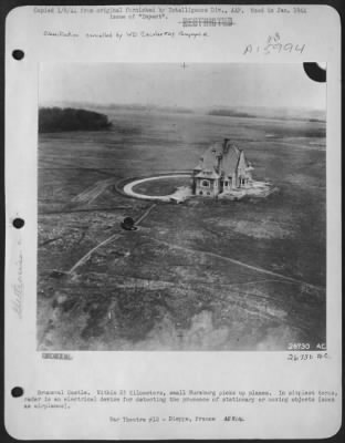 Consolidated > Bruneval Castle. Within 25 Kilometers, small Wurzburg picks up planes. In simplest terms, radar is an electrical device for detecting the prescence of stationary or moving objects (such as airplanes).