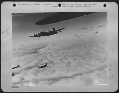 Thumbnail for Boeing > formation of Boeing B-17 Flying ofrtresses over France.