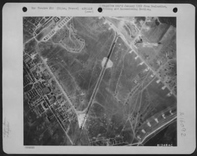 Thumbnail for Consolidated > Aerial View Of Dijon Airfield, France, March 23, 1945.  42Nd Wing.