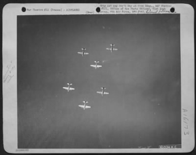 Thumbnail for Boeing > Boeing B-17 Flying Fortresses Of The 91St Bomb Group, 8Th Air Force, Enroute To Attack Fighter-Pilot Training Base At St. Jean D'Angel In Occupied France.  27 June 1944.  Altitude 23,500 Feet.