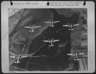 Douglas > Douglas A-26 Invaders In Flight Over France.