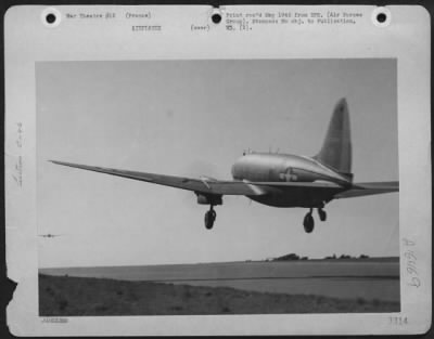 Thumbnail for Curtiss > France -- Curtiss C-46 Of Major General Paul L. Willimas' U.S. Troop Carrier Forces Taking Off On The Epic Airborne Invasion Of Rese-Wesel, Germany.