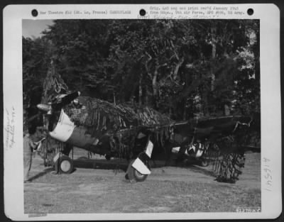 General > Camouflage Of A Republic P-47 'Thunderbolt' Near St. Lo, France.  31 July 1944.