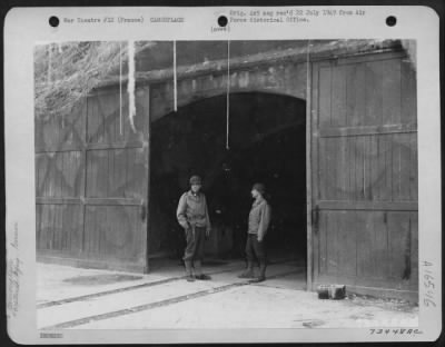 Thumbnail for General > Camouflaged Store Room Of V-1 Rocket Site Near Cherbourg, France.