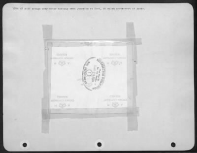 Thumbnail for Consolidated > 12th AF A-20 swings away after hitting road junction at Cori, 20 miles north-east of Anzio.