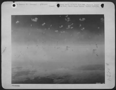 Thumbnail for Flak > Boeing B-17 Flying Fortresses of the 15th AF fly through a curtain of intense anti-aircraft fire, to smash at a Hun target deep in enemy territory. GERMANY.