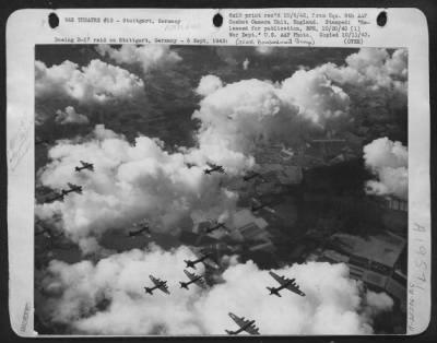 Thumbnail for Boeing > Boeing B-17 raid on Stuttgart, Germany, 6 Sept. 1943.