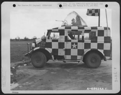 Thumbnail for General > Operators Of The Caravan Control Truck Stand By To Guide The Planes Of The 353Rd Fighter Group In To A Safe Landing At An Airbase In England.