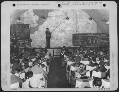 Thumbnail for General > Colonel B. Rimerman Briefs Men Of The 353Rd Fighter Group At An Airbase In England.