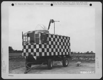 Thumbnail for General > Mobile Control Tower-Signal Trailer Of The 490Th Bomb Group At An Airbase In England.  19 July 1944.