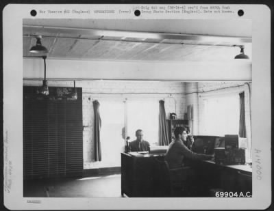 Thumbnail for General > These Men In The Control Tower Direct Take-Offs And Landings Of The 490Th Bomb Group'S Consolidated B-24 "Liberators" At An Airbase In England.  15 July 1944.