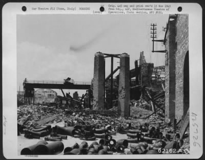 Thumbnail for Consolidated > Bomb damage to area north of Rome, Italy.