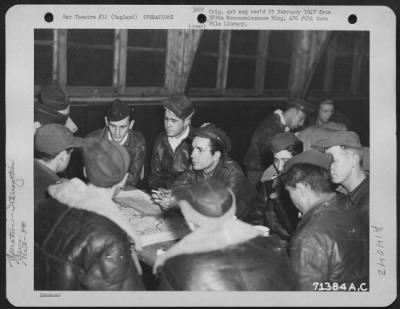 Thumbnail for General > Crew Of The Boeing B-17 'Skippy' Of The 390Th Bomb Group Is Interrogated After A Mission Over Enemy Territory In Europe.  26 November 1943, England.