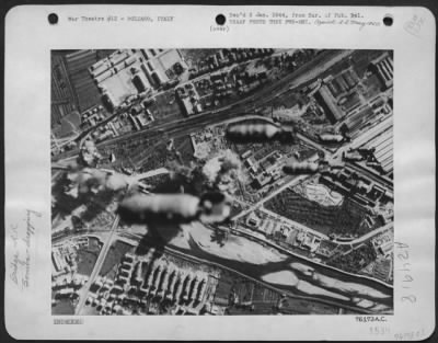 Thumbnail for Consolidated > Afhq, Nov. 14Th -- Another Smash At The German Transportation System - Bombs From Flying Fortresses Of The 15Th Army.  Afhq, Nov. 14 -- Another Smash At The German Transportation System -  Bombs From Boeing B-17 Flying Fortresses Of The 15Th Army Air Forc