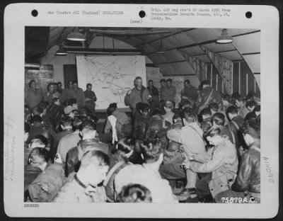 Thumbnail for General > Preparation For The Invasion Of France - Members Of The 439Th Troop Carrier Group Are Shown At A Briefing Prior To Take Off On A Mission From An Air Base Somewhere In England.  4 June 1944.