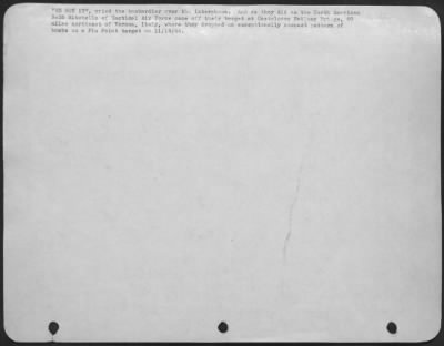 Consolidated > 'We Got It', Cried The Bombardier Over The Interphone.  And So They Did As The North American B-25 Mitchells Of Tactical Air Force Came Off Their Target At Castelnova Railway Bridge, 60 Miles Northeast Of Verona, Italy, Where They Dropped An Exceptionally