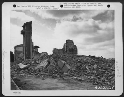 Thumbnail for Consolidated > Bomb Damage To Buildings At Ciampino Airdrome Near Rome, Italy.