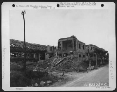 Thumbnail for Consolidated > Bomb Damage To Building At Ciampino Airdrome, Near Rome, Italy.