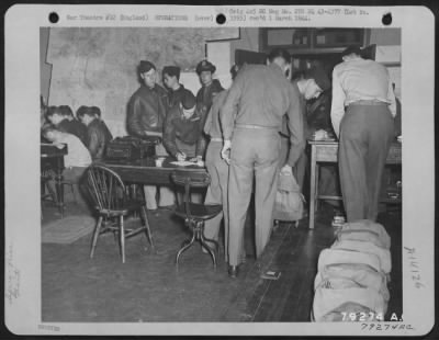 Thumbnail for General > Escape Kits Are Distributed To Crew Members Of The Boeing B-17 "Our Gang", 324Th Bomb Squadron, 91St Bomb Group Prior To Take Off On A Mission From Bassingbourne, England On 20 June 1943.