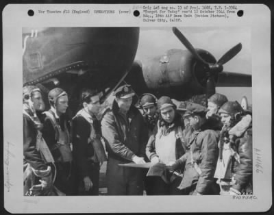 Thumbnail for General > This, The Last Of A Series Of Briefings, Takes Place In Front Of Each Plane At An Airbase Somewhere In England.  The Pilot Instructs The Men On The Target, Enemy Action To Be Expected And Gives A Few Words Of Advice To Every Crew Member.