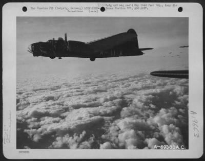 Thumbnail for Boeing > Flying High Above The Clouds, Boeing B-17 Flying Fortresses Of The 91St Bomb Group Wing Their Way To Bomb Enemy Installations In Frankfurt, Germany.  29 January 1944.