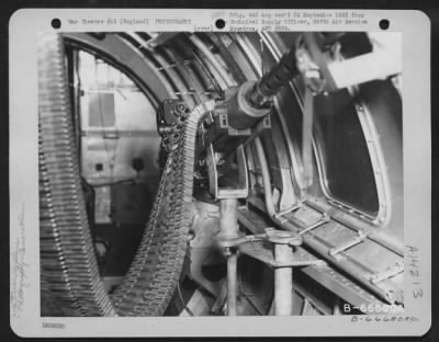 Cameras,Gun > The Gsap (Gunsight Aiming Point) Camera Photographs The Gunsight As Well As The Target And The Accuracy Of Aiming.  It Is Automatically Synchronized To Take A Picture Of The Sight As The Gun Fires.  The Camera'S Importance In Aerial Photography Is Three-F