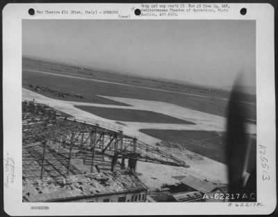 Thumbnail for Consolidated > Bomb Damage To Airdrome Near Pisa, Italy.