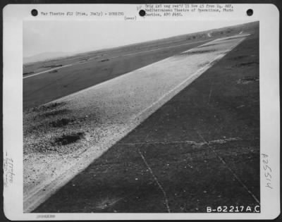 Thumbnail for Consolidated > Bomb Damage To Airdrome Near Pisa, Italy.