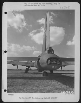 General > View Of The Tail Guns On A Boeing B-17 "Flying Fortress" Of The 91St Bomb Group At Bassingbourne, England.  7 September 1943.