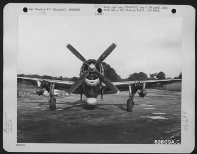 General > Rocket Installations Under Wing Of A Republic P-47 Of The 353Rd Fighter Group, England May 1944.