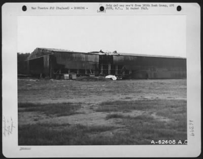 Greatashfield > Bomb Damage To Hangar On Aaf Base, 385Th Bomb Group, England, After German Attack.